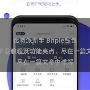 比特派新手 Bitpie钱包最新版本下载教程及功能亮点，尽在一篇文章中详解