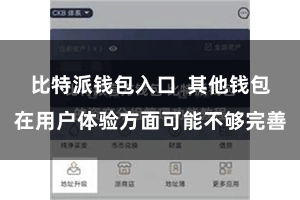 比特派钱包入口  其他钱包在用户体验方面可能不够完善