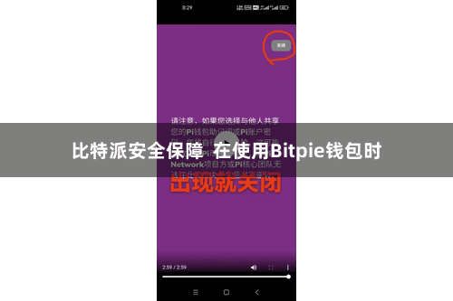 比特派安全保障  在使用Bitpie钱包时
